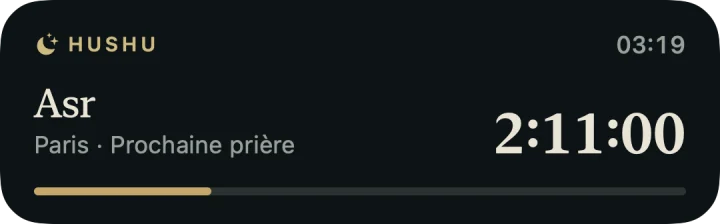 HUSHU — Écran verrouillé