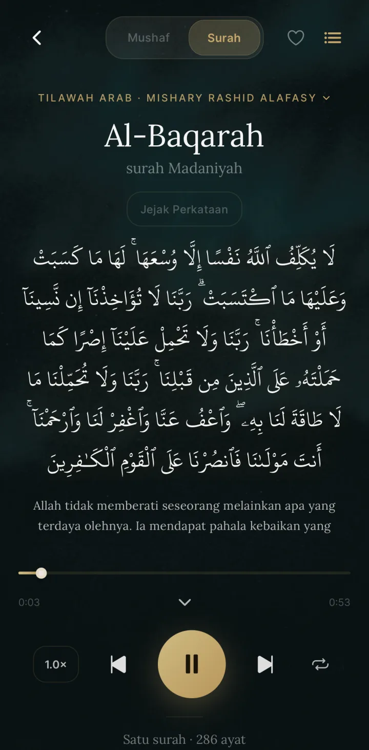 HUSHU — Tilawah