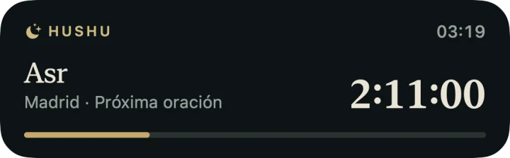 HUSHU — Pantalla bloqueada