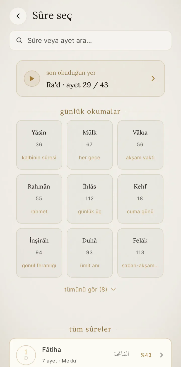 HUSHU — Kur’an oku